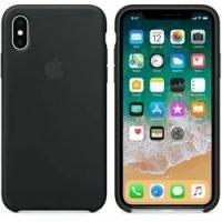 Apple iPhone X / XS под оригинальный чёрный чехол для эпл айфон 10 замша, противоударный, утолщённый, Silicone case