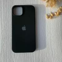 Чехол на Apple iPhone 15 Plus / Айфон 15 Плюс черный, матовый, силиконовый, Soft Touch