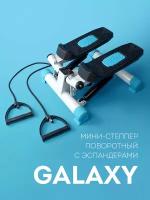 Мини-степпер поворотный с эспандерами GALAXY LINE GL1001