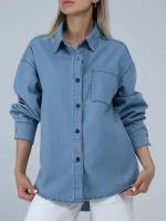 JE265-3 Рубашка джинсовая VITACCI 42-44 женский голубой