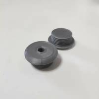 Заглушки для руля электросамоката Kugoo S3 pro, серо-серебряные