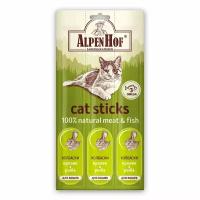 Лакомство AlpenHof для кошек Колбаски кролик+рыба 3шт