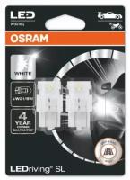 Лампа автомобильная Osram Cool White LEDriving SL W21/5W 12V-LED (W3x16q) 6000K 1.9W, 3 пок. бл.2шт, 7515DWP-02B