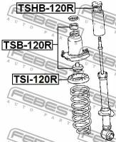 Пыльник заднего амортизатора, TSHB120R FEBEST TSHB-120R