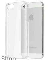 Apple iPhone 5 / 5s / 5se силиконовый прозрачный чехол, эпл айфон 5 5с накладка бампер