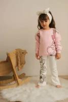 Комплект одежды Zara, размер 116, белый, розовый