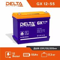 Аккумуляторная батарея Delta GX 12-55