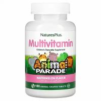 Витаминно-минеральный комплекс для детей Animal Parade (Nature's Plus) Арбуз, 180 таблеток