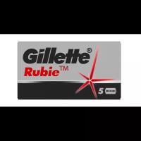 Procter&Gamble Лезвия сменные Gillette Rubie для безопасных бритв 5 шт