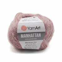 Пряжа для вязания YarnArt 'Manhattan' 50гр 200м (56% металлик, 7% шерсть, 7% вискоза, 30% акрил) (909 розовый), 10 мотков