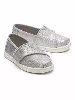 Детские слипоны TOMS Alpargata 10011457 серебряный 27 EU