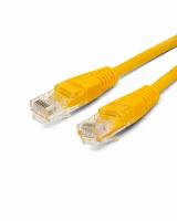 Патч-корд U/UTP 5e кат. 0.25м Filum FL-U5-C-0.25M-Y 26AWG(7x0.16 мм), кабель для интернета, чистая медь, PVC, жёлтый