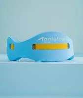 Пояс ONLYTOP, для обучения плаванию, детский, размер 57 х 15 х 3 см, цвет голубой, желтый