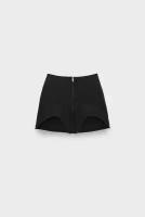 Юбка Yuzefi mini skirt with inserts black для женщин цвет черный размер 42
