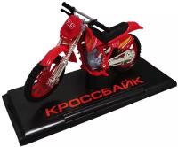 Игрушка модель мотоцикла кроссбайк 11.5 см Цвет Красный технопарк 281927-R_RD