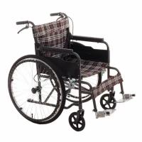 Кресло-коляска механическая MK-300 (FS868) пневмо колеса, с тормозами для сопровождающего (46 см)