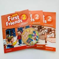 First friends 2. полный комплект: class book (учебник), activity book (рабочая тетрадь), math book + диск