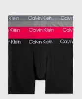 Трусы 3 шт для мужчин CALVIN KLEIN, Цвет: серый/красный/черный, Размер: M