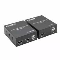 HDMI KVM-удлинитель (extender) до 120 м по витой паре, HDMI+USB, 4K | ORIENT VE050