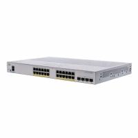 CISCO CBS350 24x10/100/1000 PoE+ ports 195W power budget, 4x 1Gb SFP uplink, Fanless, Mounting Kit, CBS350-24P-4G CBS350-24P-4G-CN