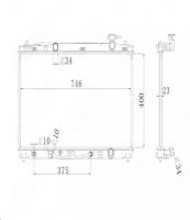 Радиатор охлаждения FEHU (феху) сборный Toyota Camry/Тойота Камри (XV40) (07-) M/A арт