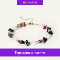 Браслет-нить BL Jewelry Misto, лазурит, турмалин, коралл