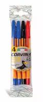 Ручка шариковая 4 шт. 1 мм "Corvina" 51 Vintage Flowpack 40226G цвет чернил: ассорти