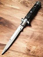 Нож складной, "Стилет" AKC Italy (черный матовый) 22 см