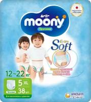 Трусики Moony универсальные XL 12-22кг 38шт х2шт