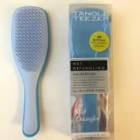 Голубая с сиреневым расческа щетка для волос распутывающая Tangle Teezer с ручкой в подарочной упаковке