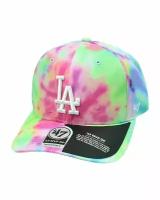 Бейсболка классическая с изогнутым козырьком '47 Brand MVP DP TIE DYE (OS вселенская зелень)