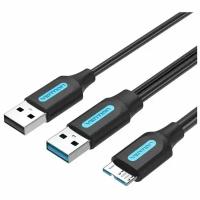 Кабель USB2.0 тип А(m)-microB(5P) 1м. Vention CQPBF