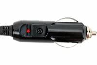 Разъем авто прикуривателя штекер с предохранителем 15A и индикатором карболит на кабель, Pro Legend