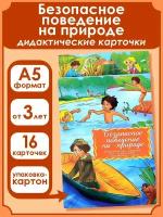 Дидактические карточки "Безопасное поведение на природе"