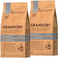 GRANDORF GRAIN FREE DOG ADULT MEDIUM & MAXI RABBIT & TURKEY беззерновой для взрослых собак средних и крупных пород с кроликом и индейкой(1 + 1 кг)