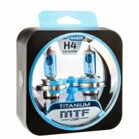 Галогенные автолампы MTF Light серия TITANIUM H4, 12V, 60/55W, комплект 2 лампы