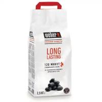 Уголь брикетированный Weber LONG LASTING, 2,5кг