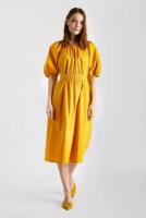 Платье BAON Платье с вшитым поясом Baon B4522029, размер: XXL, желтый