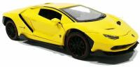 Металлическая инерционная машинка Ламборгини Хуракан Lamborghini Huracan 1:24 21 см (желтый)