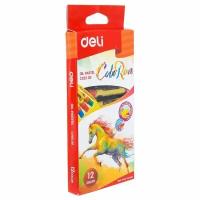 Масляная пастель Deli "ColoRun", 12 цветов, арт. EC20200