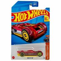 HKK40 Машинка игрушка Hot Wheels металлическая коллекционная Mach it go красный;желтый