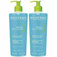 Bioderma Sebium Очищающий гель для жирной и проблемной кожи, 2х500 мл