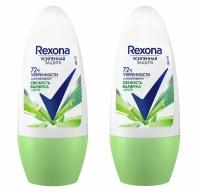 Rexona антиперспирант Motionsense Свежесть бамбука и алоэ вера, ролик, 2 x 50 мл (2 штуки)