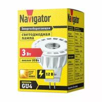 Светодиодная лампа MR11 Navigator 94 141 NLL-MR11-3-12-3K-GU4, цена за 1 шт