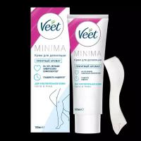 Veet Minima Крем для депиляции для чувствительной кожи ног и рук туба 100 мл 1 шт