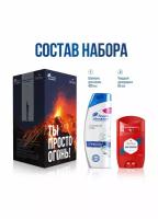 Подарочный набор для мужчин HEAD&SHOULDERS Шампунь против перхоти 400 мл + OLD SPICE Твердый дезодорант Whitewater 50 мл