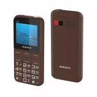 Телефон Maxvi B231 коричневый