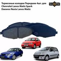 Комплект передних тормозных колодок для Daewoo Matiz, Lanos и Nexia