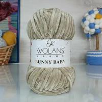 Пряжа Wolans Bunny Baby Светло-бежевый (45) 5 мотков 100 г/120 м (100% микрополиэстер) воланс банни беби