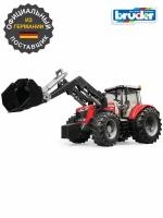 Брудер, Трактор Massey Ferguson 7600 с погрузчиком, Bruder